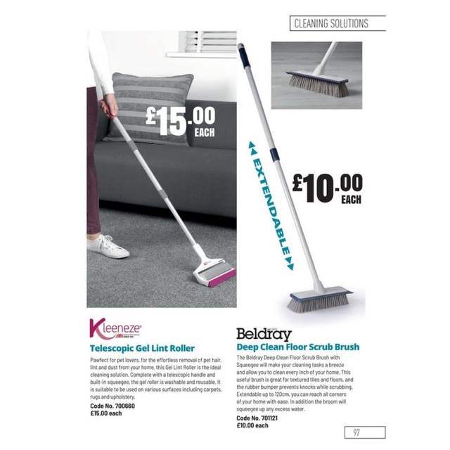 Kleeneze® Telescopic Gel Lint Roller