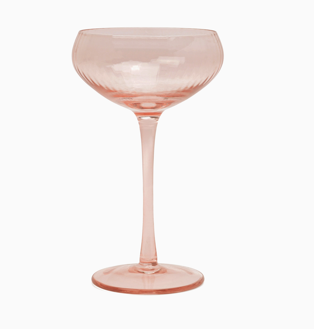 The "Lou" coupe glass - set of 2 - blush
