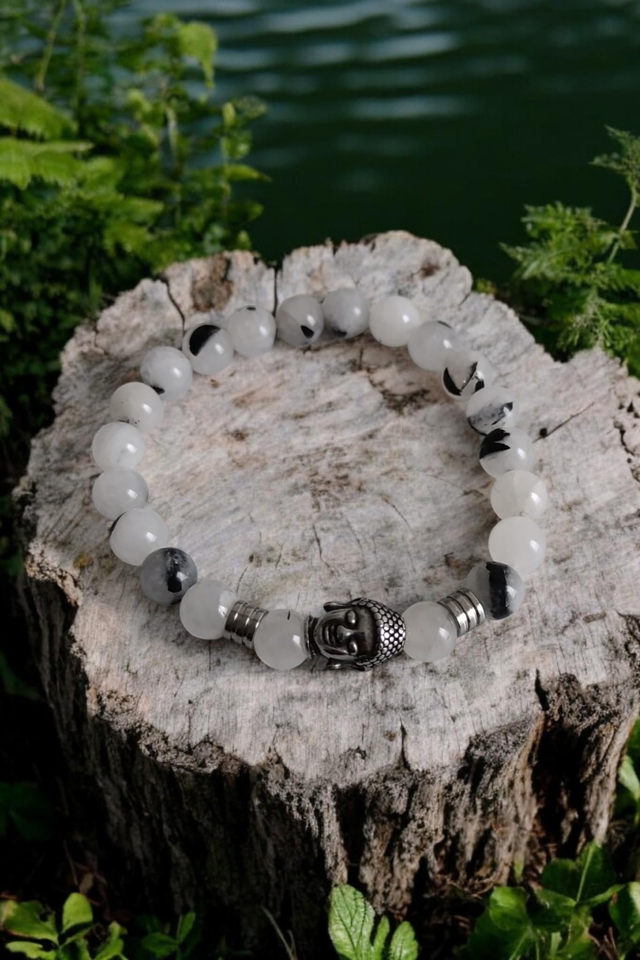 Bracelet Quartz Tourmaline - Protection&amp; Clarté