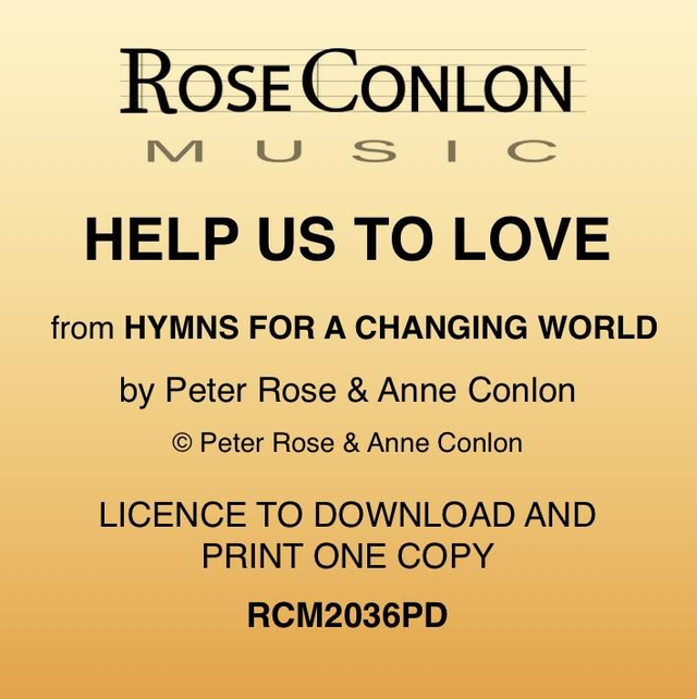HELP US TO LOVE  PDF  (Piano/Vocal)