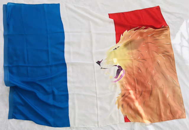 Le Lion rugit sur la France Osée 11.10 Soie épaisse livrée sans tige 
