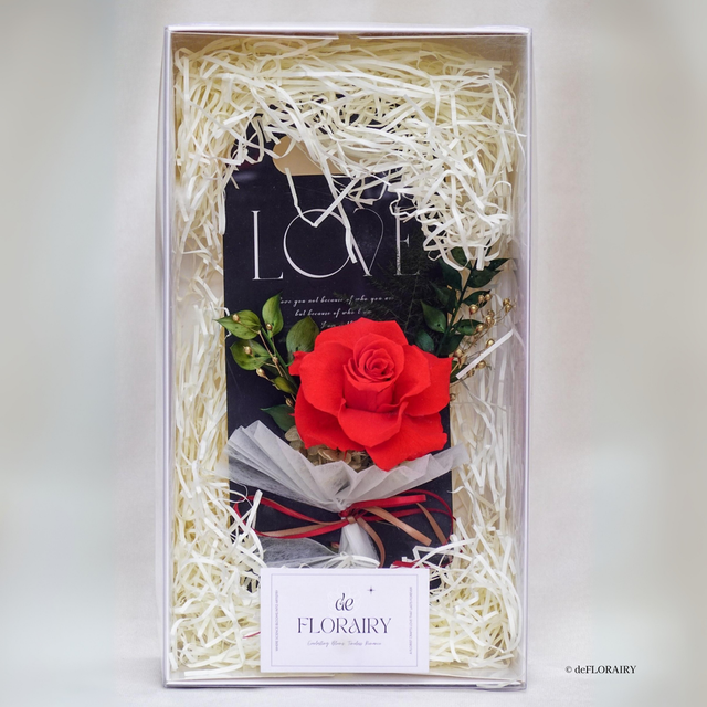 Classic Red: Love in Bloom | Keepsake Flower Card | Next-Day Flower Delivery in Bristol | UK-Wide Delivery
