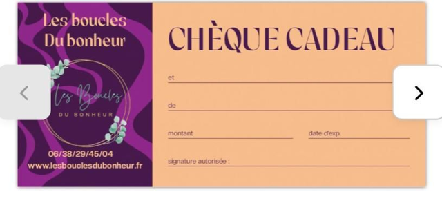 Chèque cadeau 60€