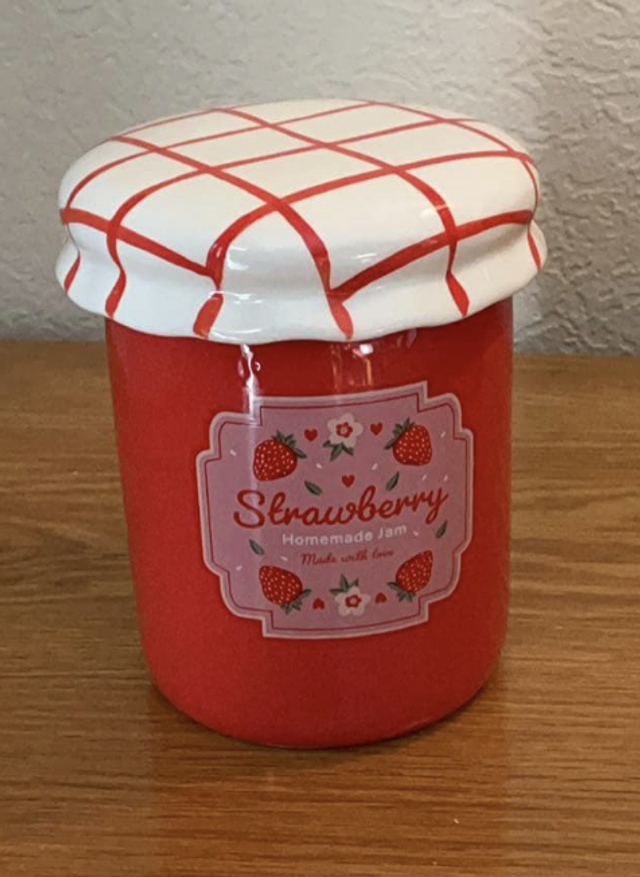 Brûleur pot de confiture fraise chauffe-cire