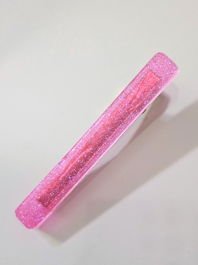 BARRETTE ROSE PAILLETTE