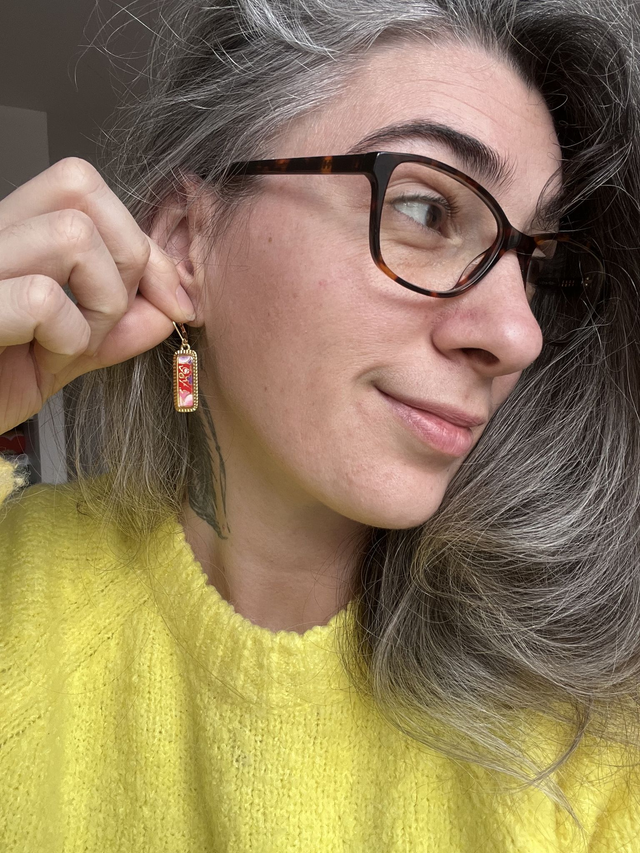 Boucles d’oreilles papier japonais