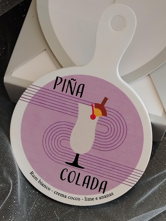 Sotto bicchiere " Pina colada"