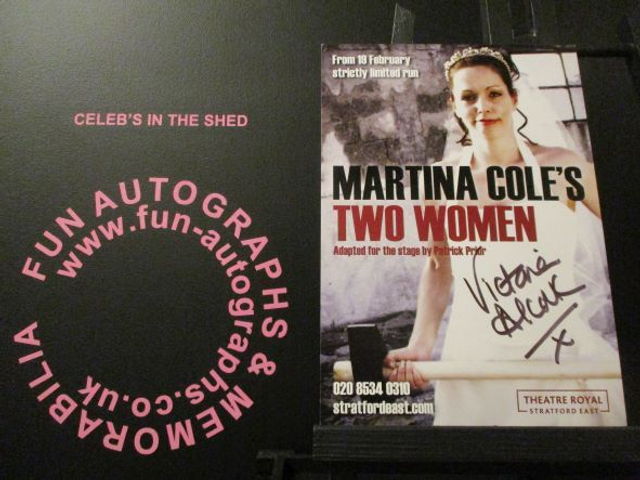 Victoria Alcock 'Martina Cole Two Women' Authentic Autographed Flyer