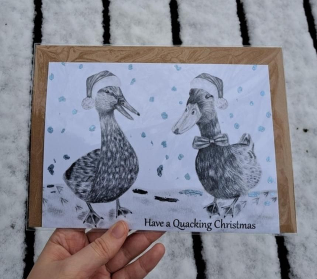 Set of 5 Foiled Christmas Cards