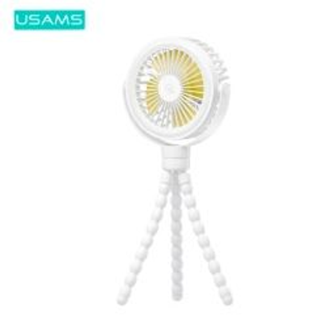 Mini Ventilateur Portable Usams ZB289 Baby Stroller Fan 2000mAh Blanc réf: 6958444910062