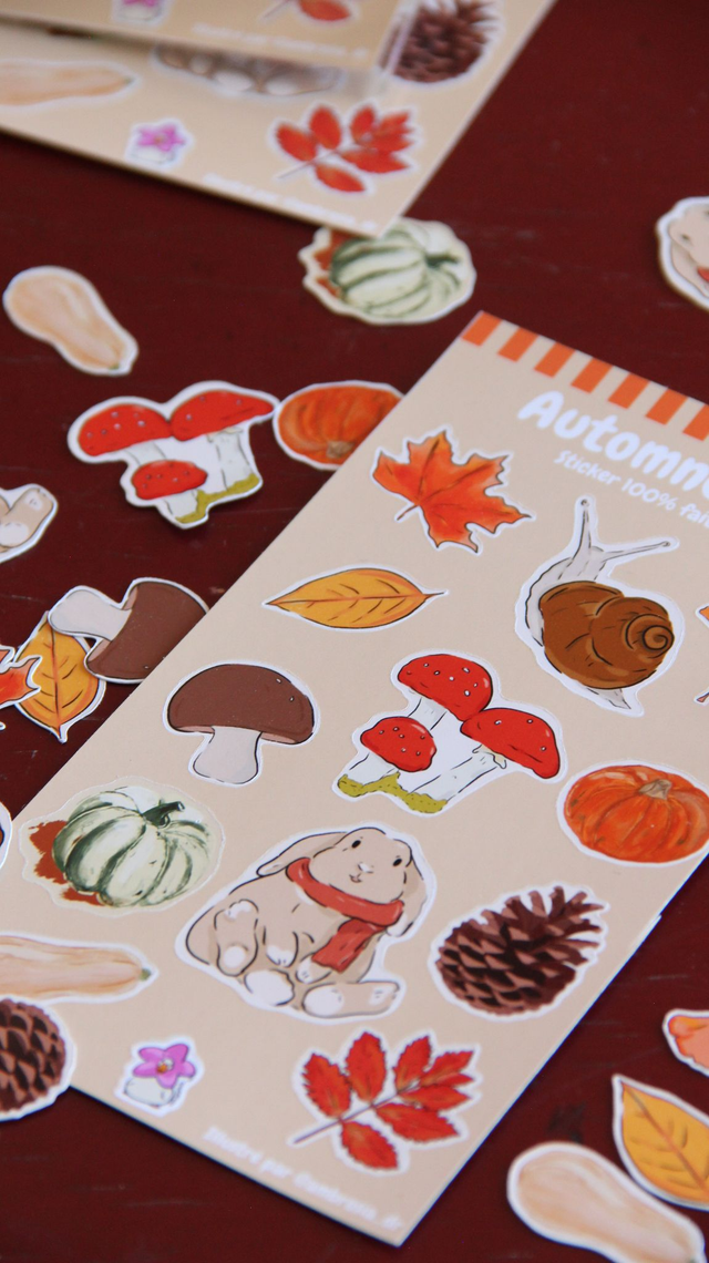 Planche de stickers "Automne Club"