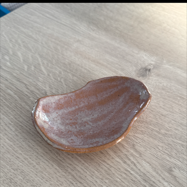 Coupelle organique rouge-greige 