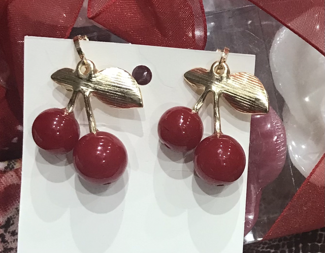 Red Clip On Earrings-COE03