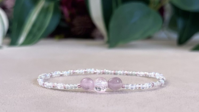 Bracelet | Quartz Rose - Trio Unique 1