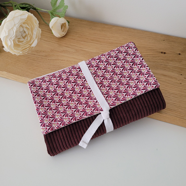 Couverture à livre Ninon prune