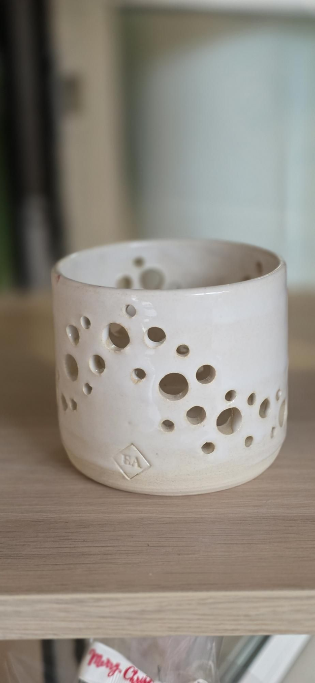 Photophore rond motif bulles