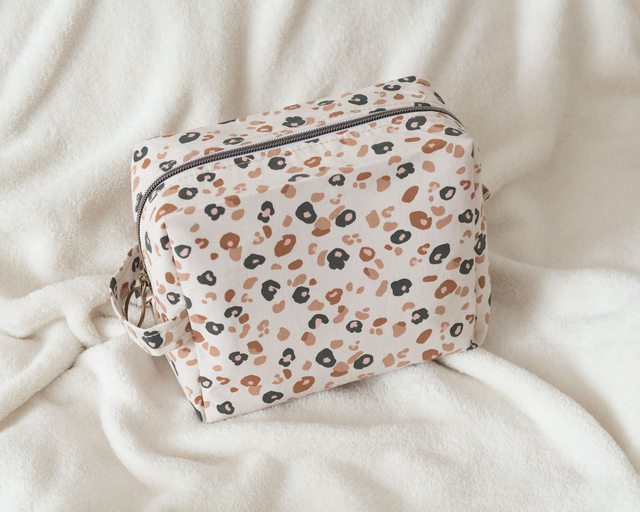 Trousse toilette - Fauve