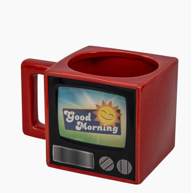 Tasse rétro téléviseur avec changement de couleur