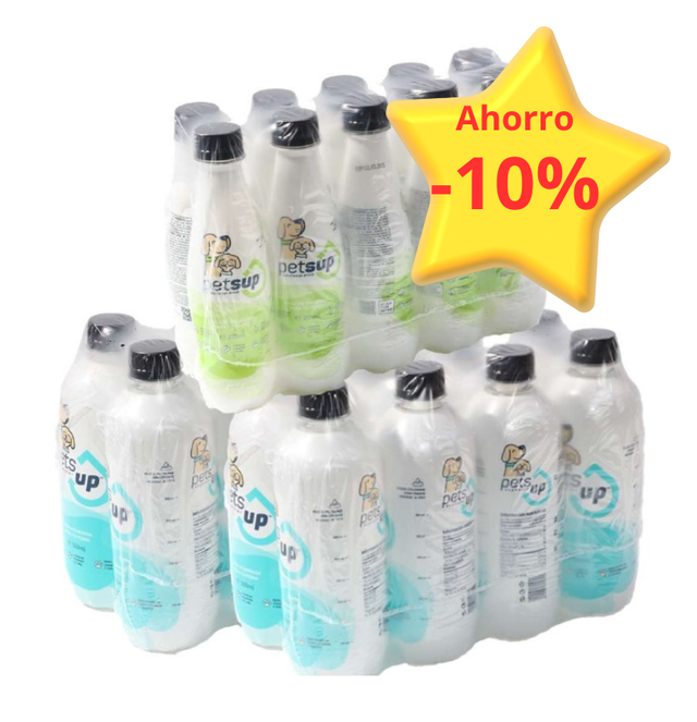 Pack Ahorro 2 Paq. de Agua General y 1 Paq. de  Agua Funcional con collageno para perros 3 Paquetes (26 botellas) 10% DESCUENTO y ENVIO GRATUITO