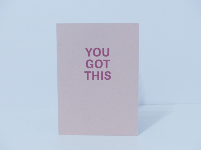 You Got This mini greetings card 