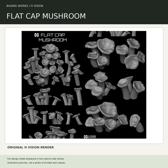 H Vision - Flat Cap Mushroom
