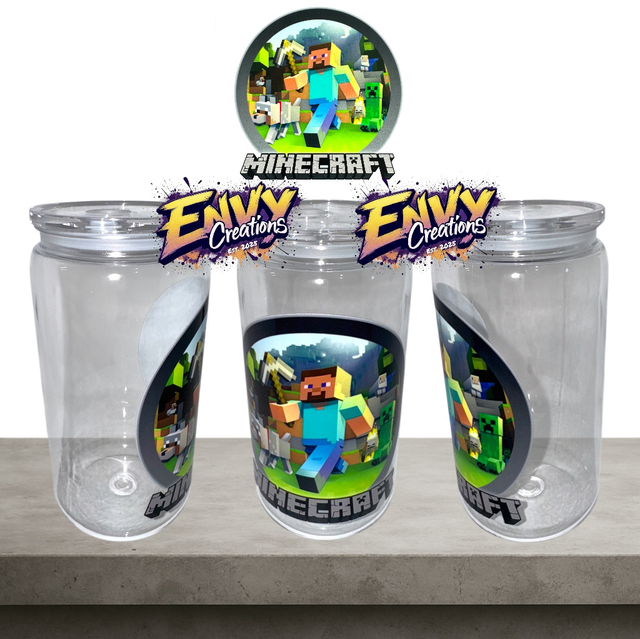 Minecraft Logo Libbey Can - Plastic