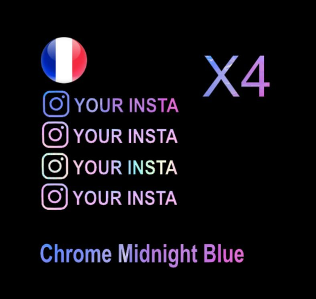 Stickers insta Holographique Miami Pink