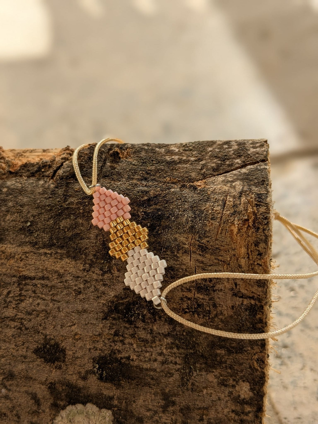 06-Bracelet cordon losange grand modèle