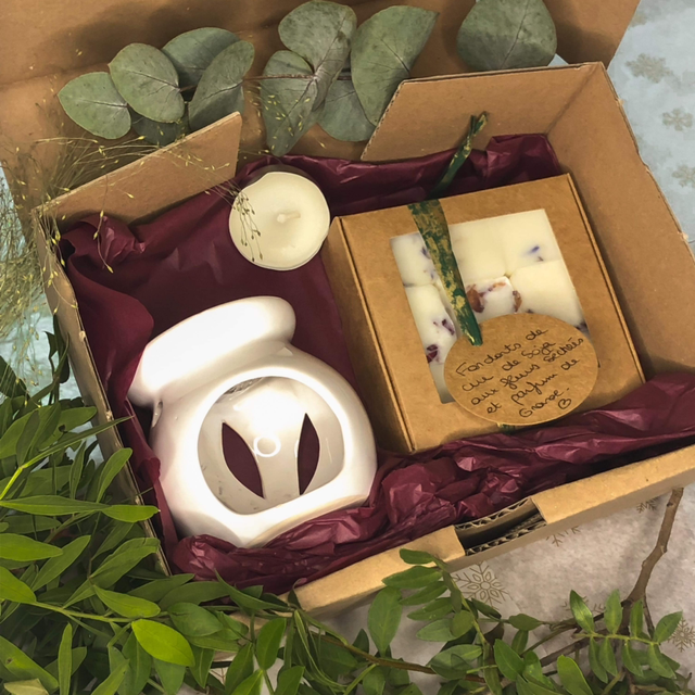 Coffret bruleur et fondants fleuris 