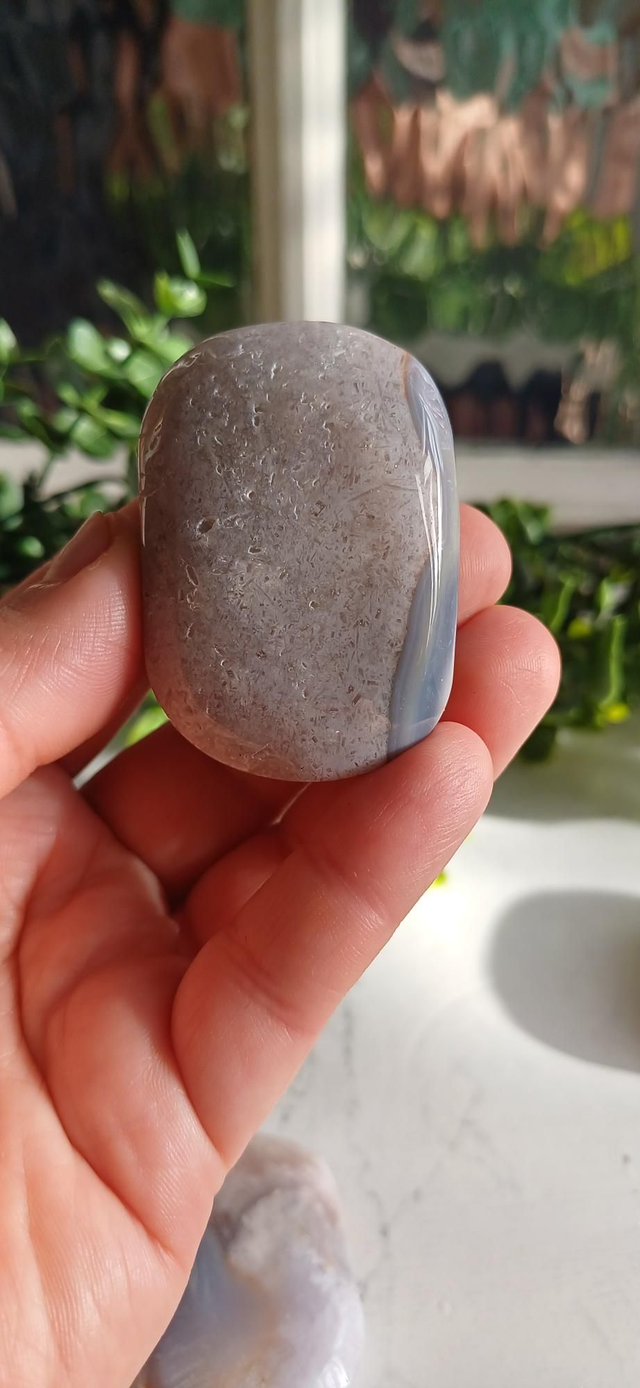 Pink Amethyst with Agate Palm stone no.4