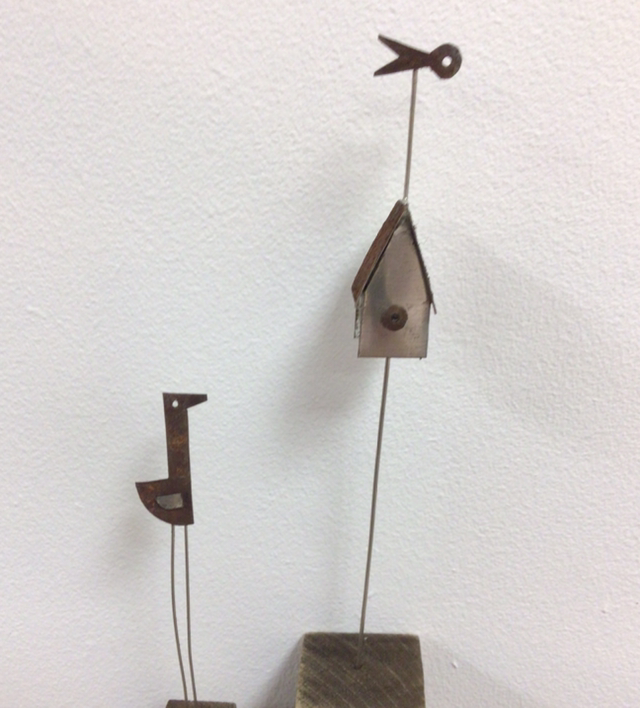 Bird House Sculpture