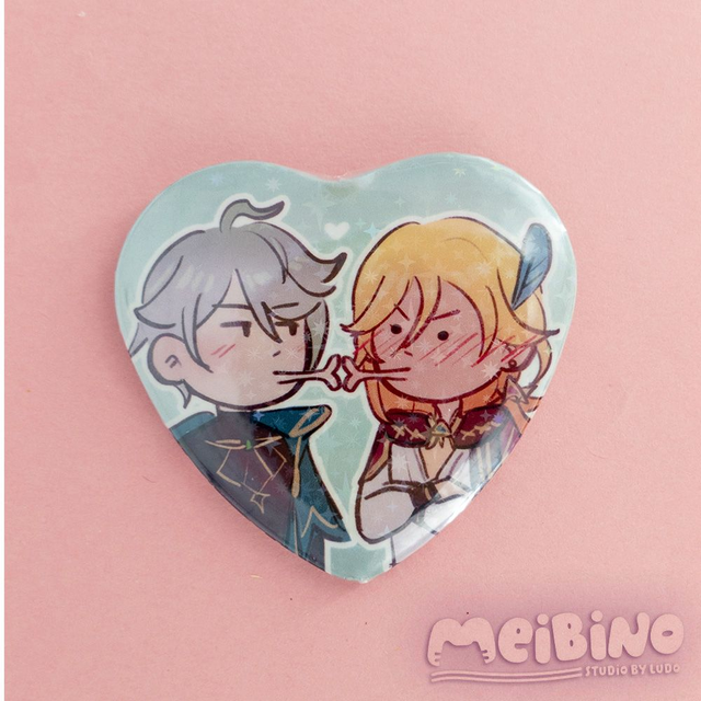 alhaitham x kaveh - pin serduszko