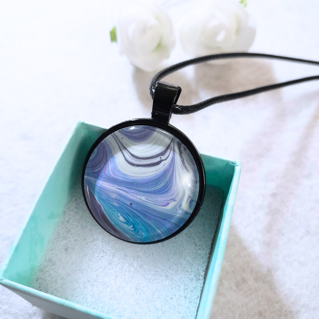 DEEP BLUE - Collier - Bleu et blanc