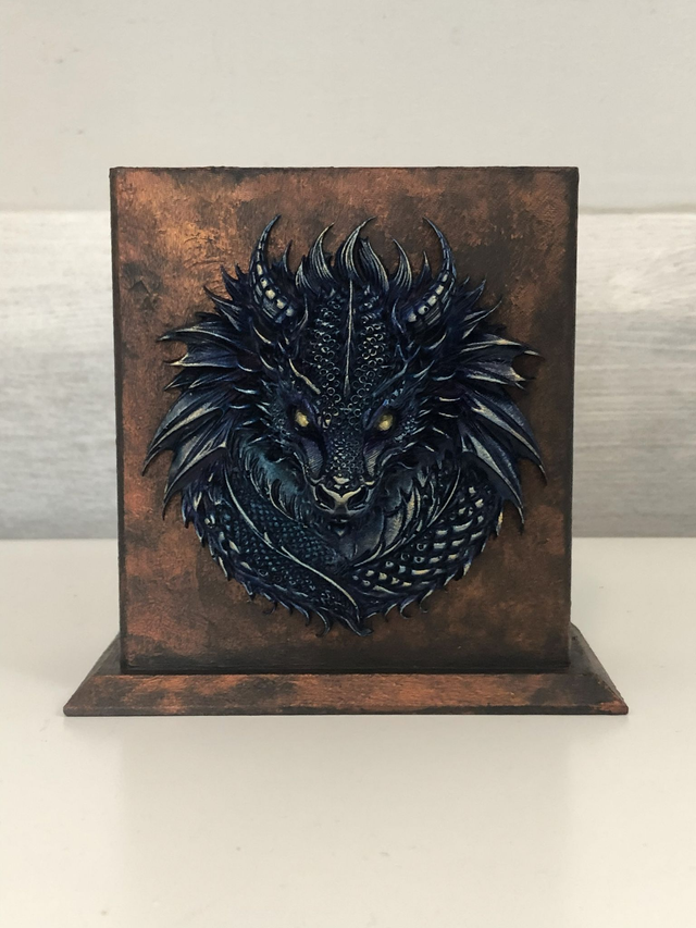 Pot Tête de Dragon Bleu
