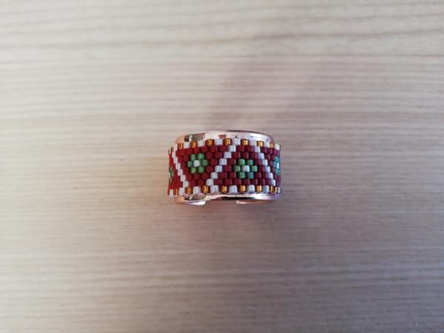 Triangle fleuri vert