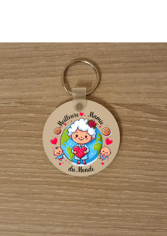 Porte clé la meilleure mamie du monde