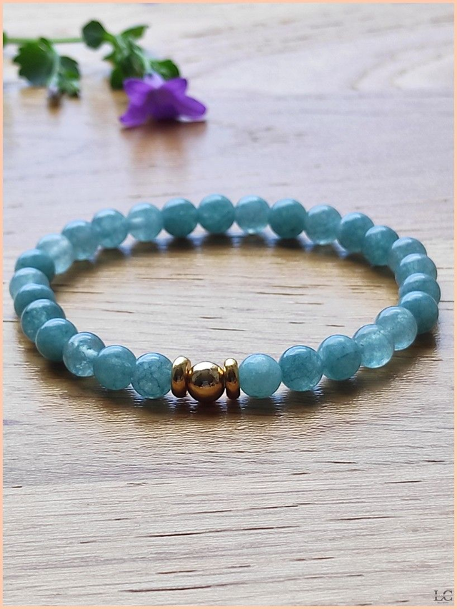 Bracelet 6mm - Aquamarine