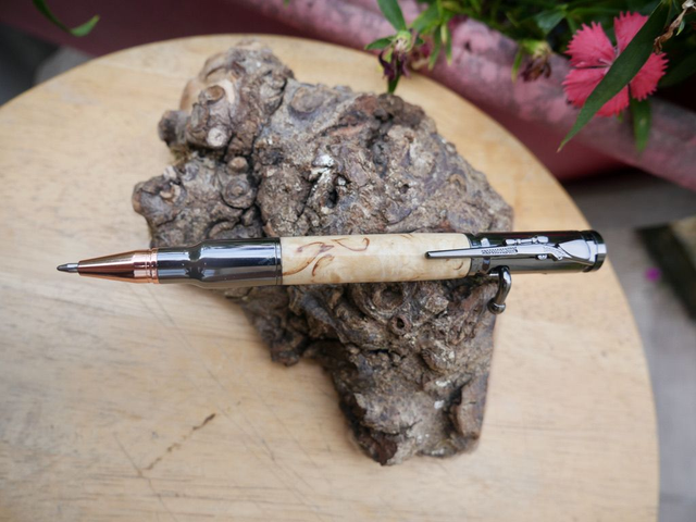 Stylo chasse Bouleau madré 