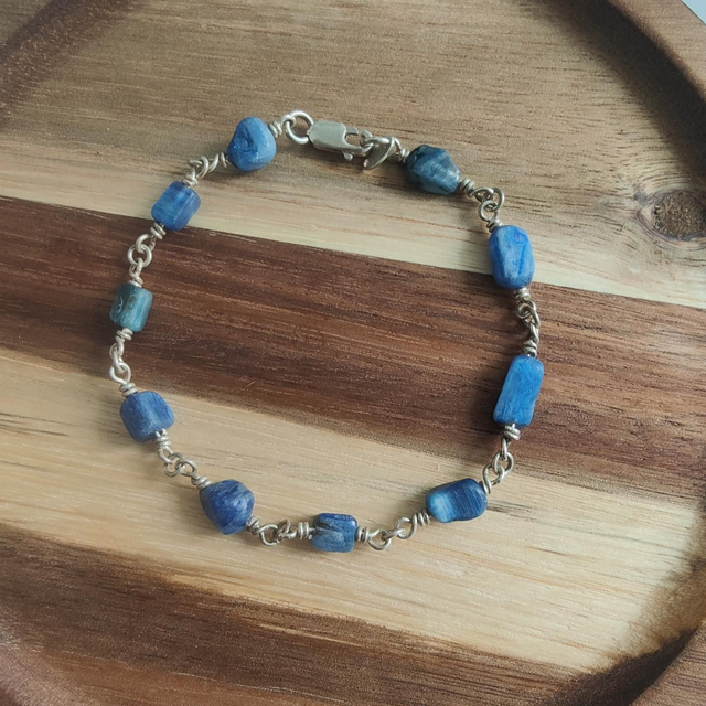 Bracelet Argent 925 et Cyanite 