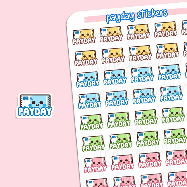 Payday EN Sticker Sheet - ST2410