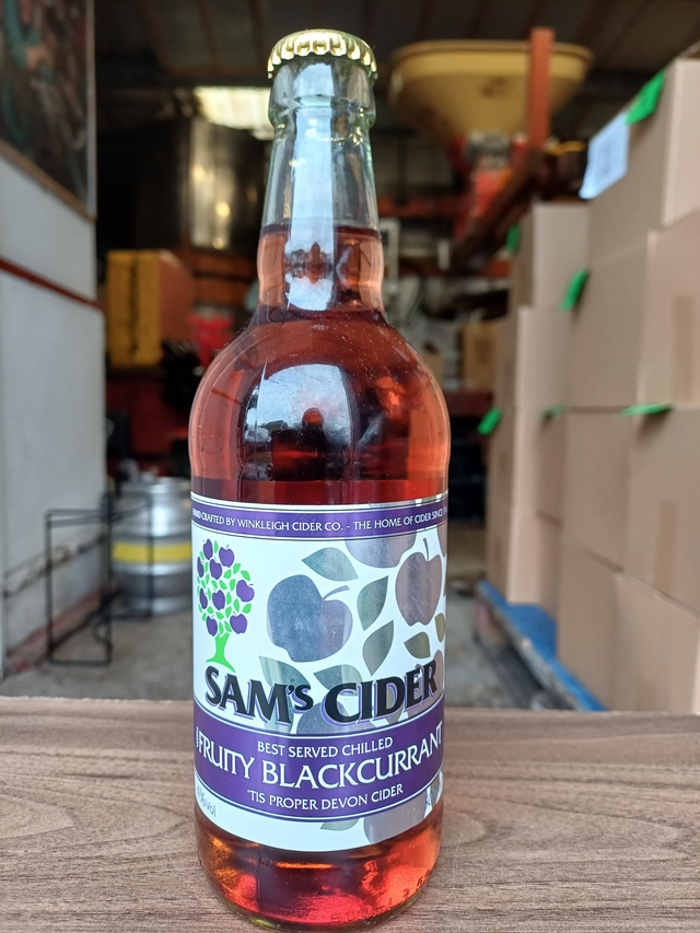 Sam's Blackcurrant Fruit Cider 500ml 4% ABV