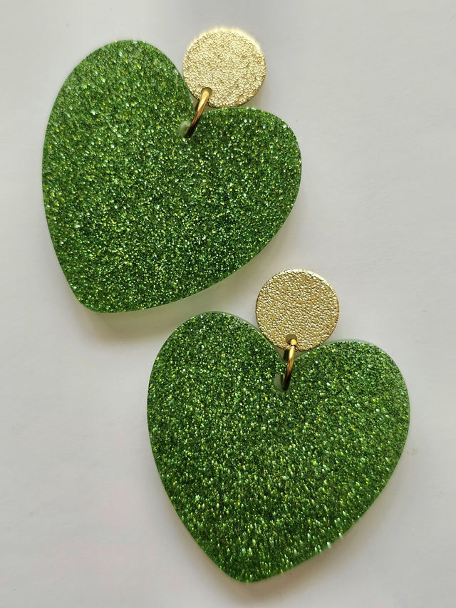 KISS'KISS vert pailletté 