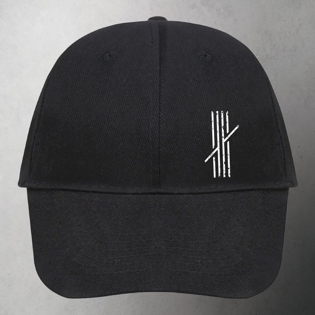 Casquette Red Gordon noir avec logo blanc