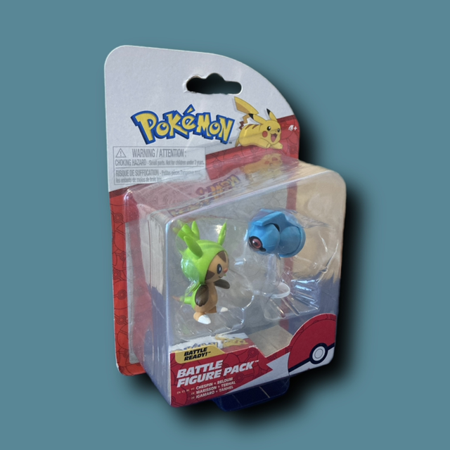Pokemon Battle Figure - Chespin &amp; Beldum