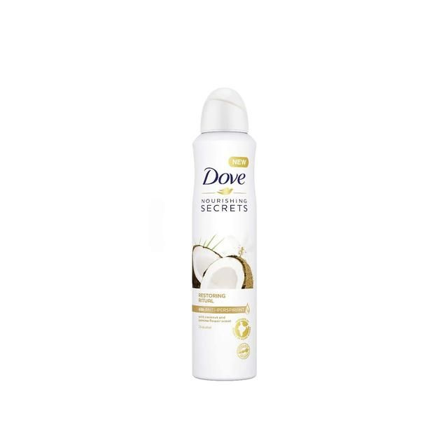 Dove Body Spray Restoring Ritual Coconut &amp; Jasmine 250 Ml, 6/cs