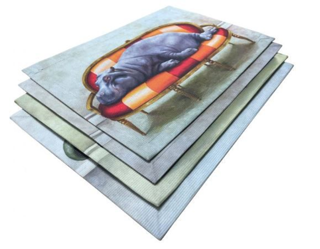 Placemats - Hippo, Leopard, Rhino, Wild Dog