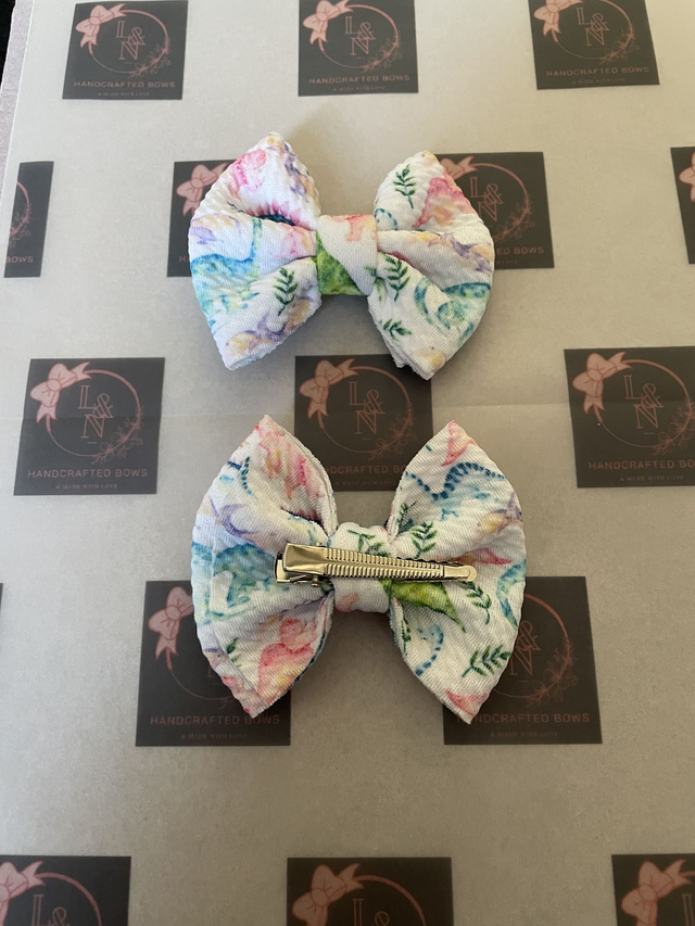 Pastel Dinosaurs Bows