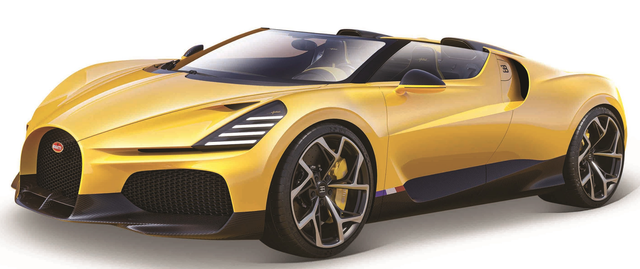 Bugatti Mistral gelb 1:18 Bburago