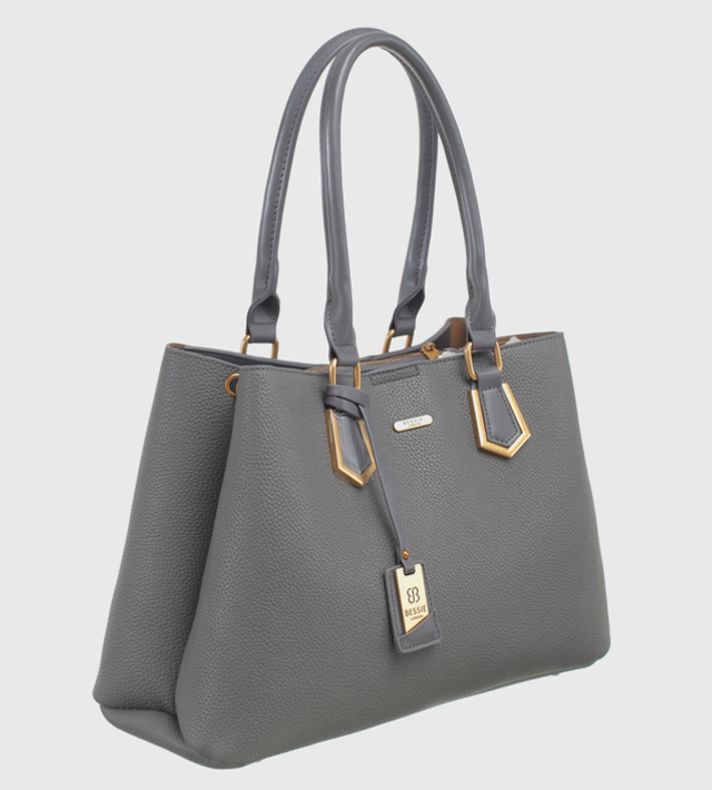 Bessie London Grey Shoulder Bag