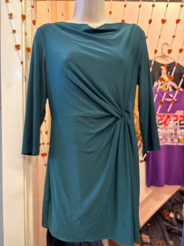 Lauren Ralph Lauren Emerald Green Dress UK 10 Petite (6P)